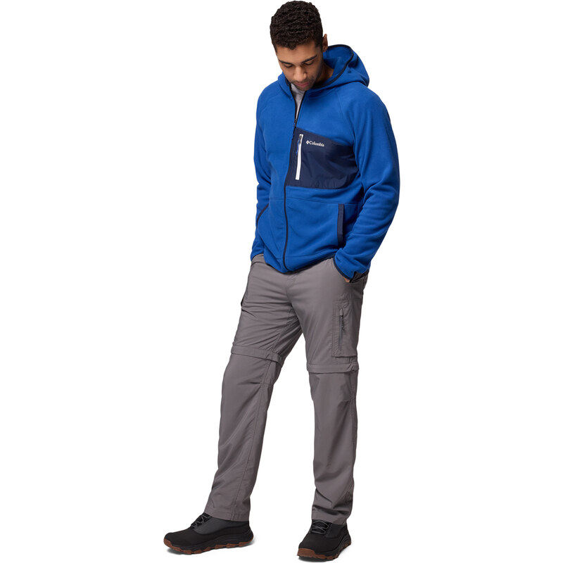 Pánská Fleecová mikina COLUMBIA FAST TREK OVERLAY HOODED FULL ZIP 2135701433 – Modrá