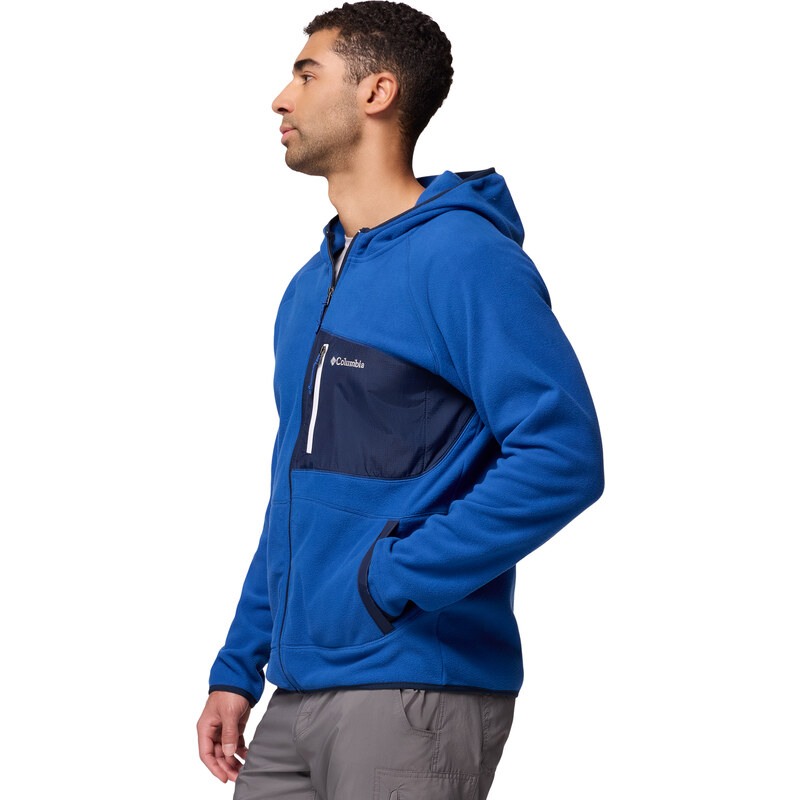 Pánská Fleecová mikina COLUMBIA FAST TREK OVERLAY HOODED FULL ZIP 2135701433 – Modrá