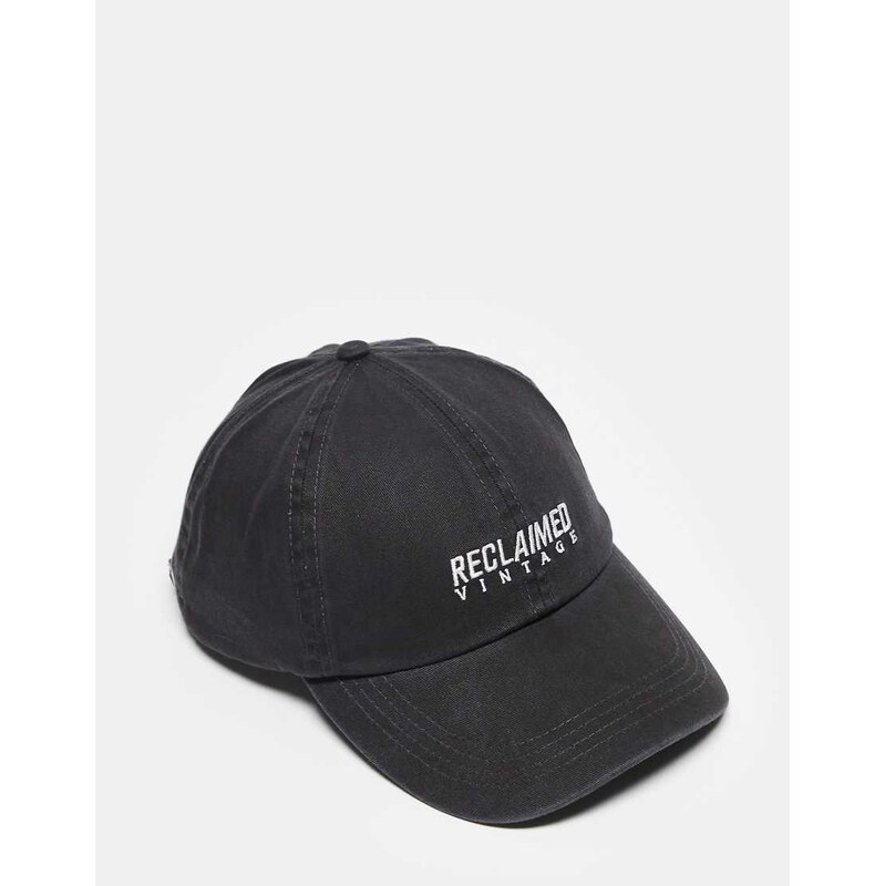 Reclaimed Vintage unisex logo cap in black