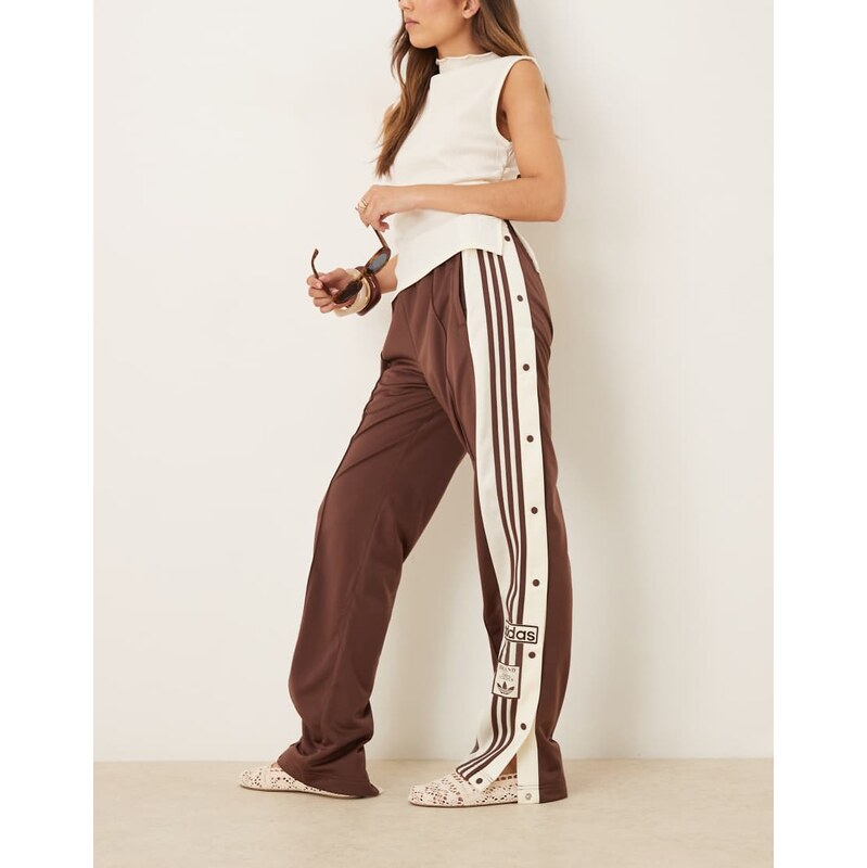 adidas Originals Adibreak track pants in brown 108079011