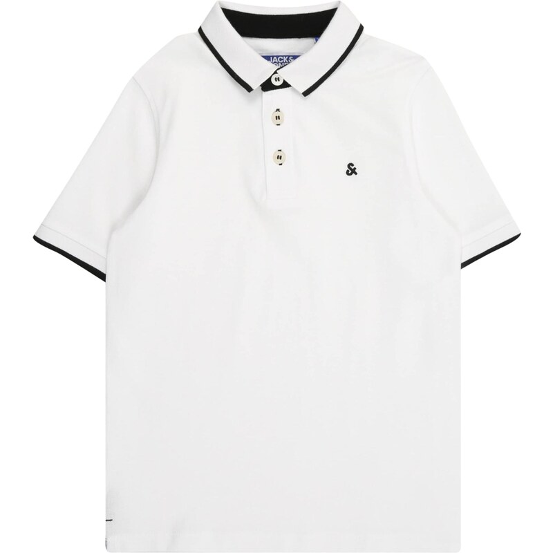 Jack & Jones Junior Tričko JJEPaulos černá / bílá