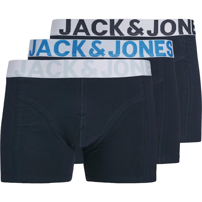 JACK & JONES Boxerky JACCONOR námořnická modř / světlemodrá