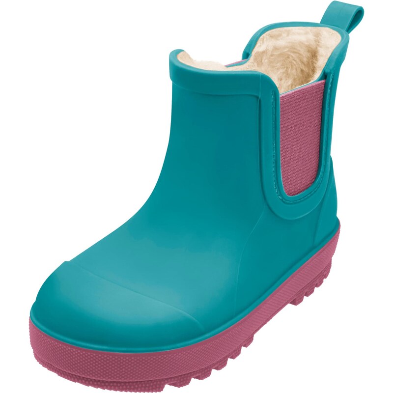 PLAYSHOES Gumové holínky petrolejová / pink