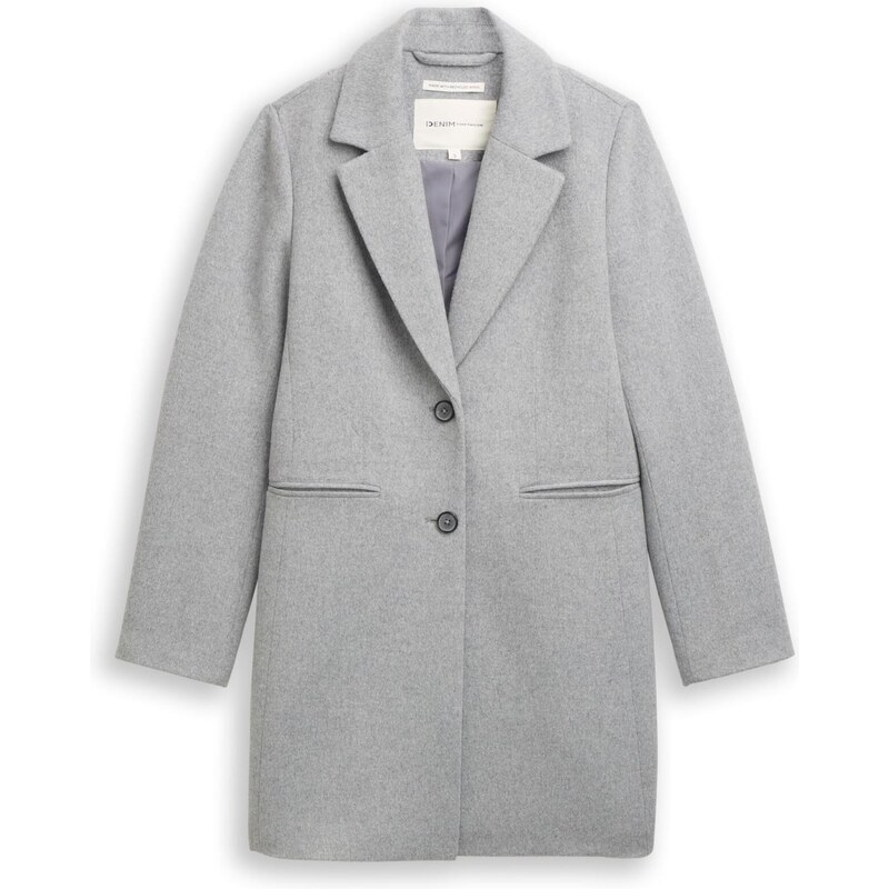 TOM TAILOR DENIM Přechodný kabát šedá