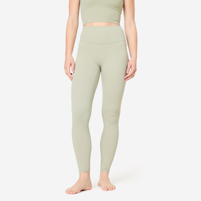 DOMYOS Legíny na jógu a pilates „Breathe“ second skin 107872537
