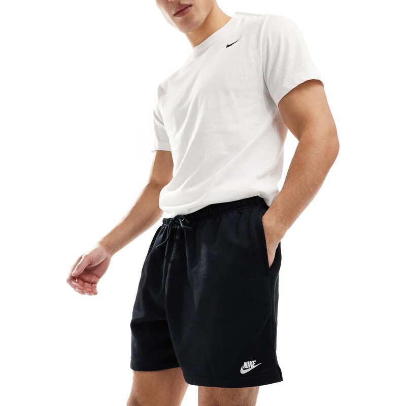 Nike Club French Terry shorts in black