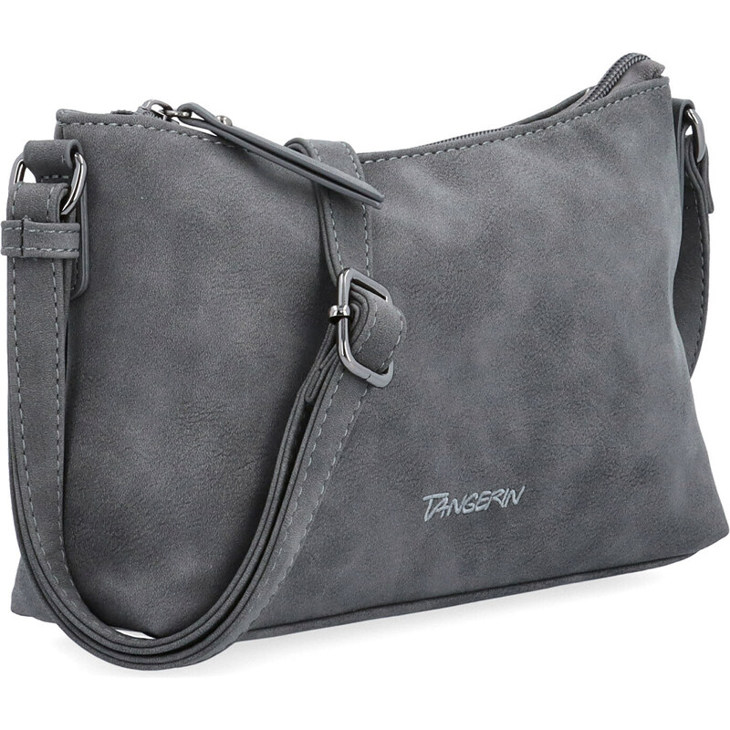 Kabelka ze syntetické kůže crossbody Tangerin šedá 1109 ANT 108080047