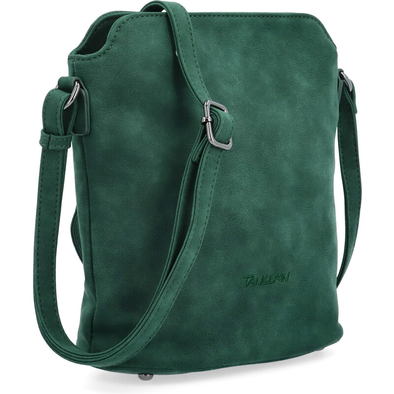 Kabelka ze syntetické kůže crossbody Tangerin zelená 1107 TZE 108080050