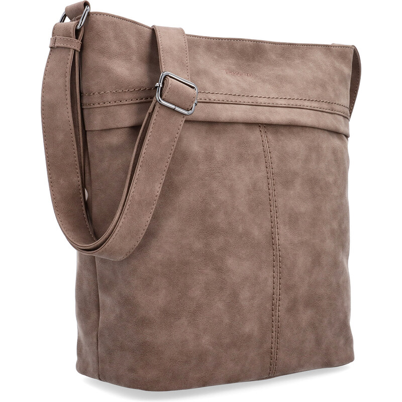Kabelka ze syntetické kůže crossbody Tangerin hnědá 1108 H 108080048