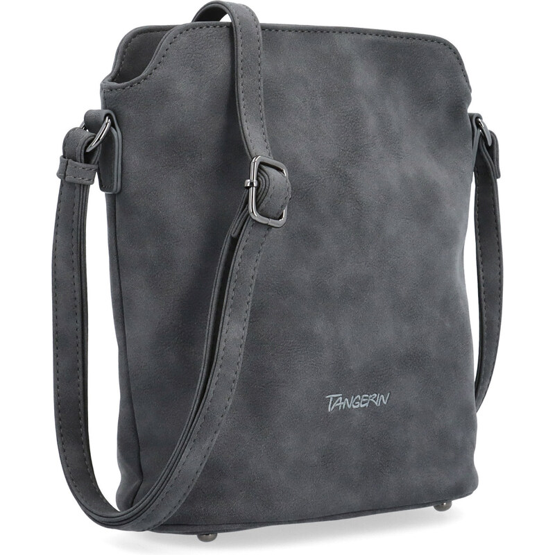 Kabelka ze syntetické kůže crossbody Tangerin šedá 1107 ANT 108080054