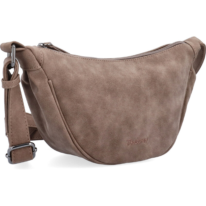 Kabelka ze syntetické kůže crossbody Tangerin hnědá 1112 H