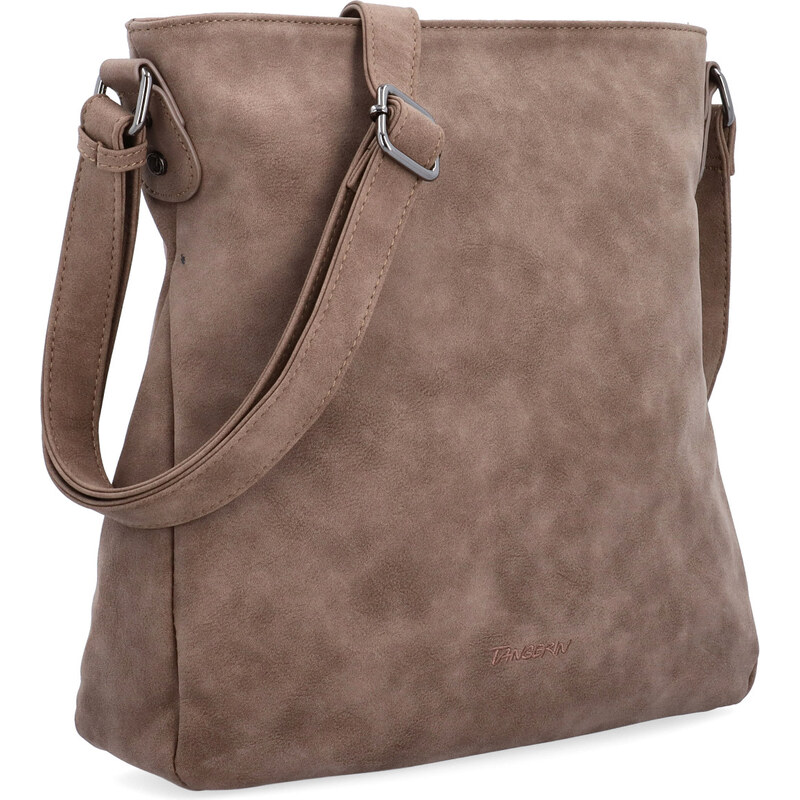 Kabelka ze syntetické kůže crossbody Tangerin hnědá 1101 H 108080113