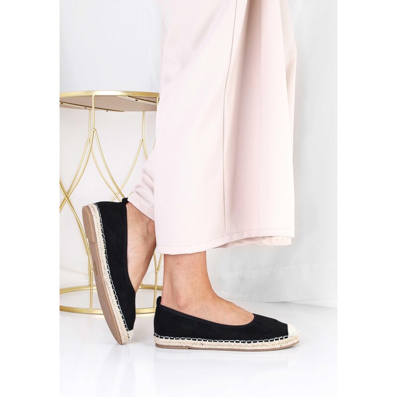 Cathay moda Černé espadrilky XYS-2B 108073785