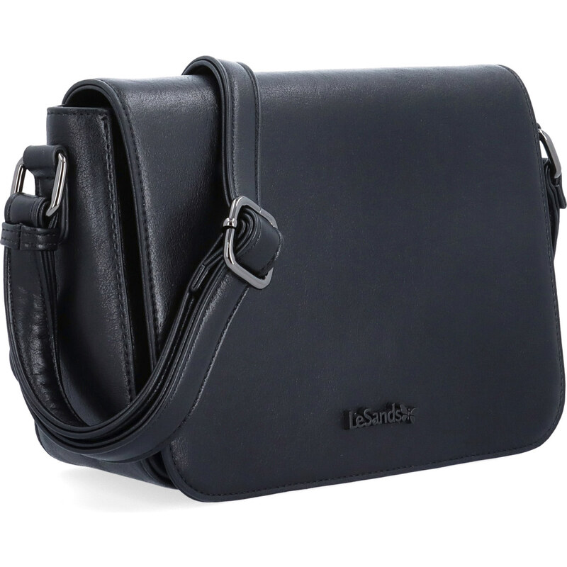 Kabelka ze syntetické kůže crossbody Le Sands černá 7724 C 108086155