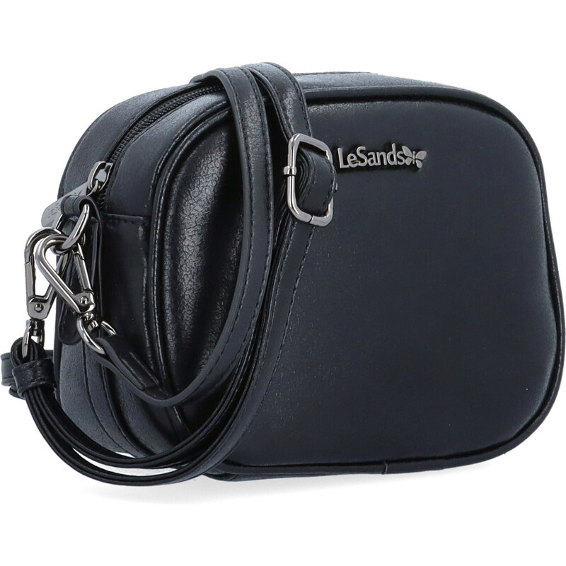 Kabelka ze syntetické kůže crossbody Le Sands černá 4370 C 108086182