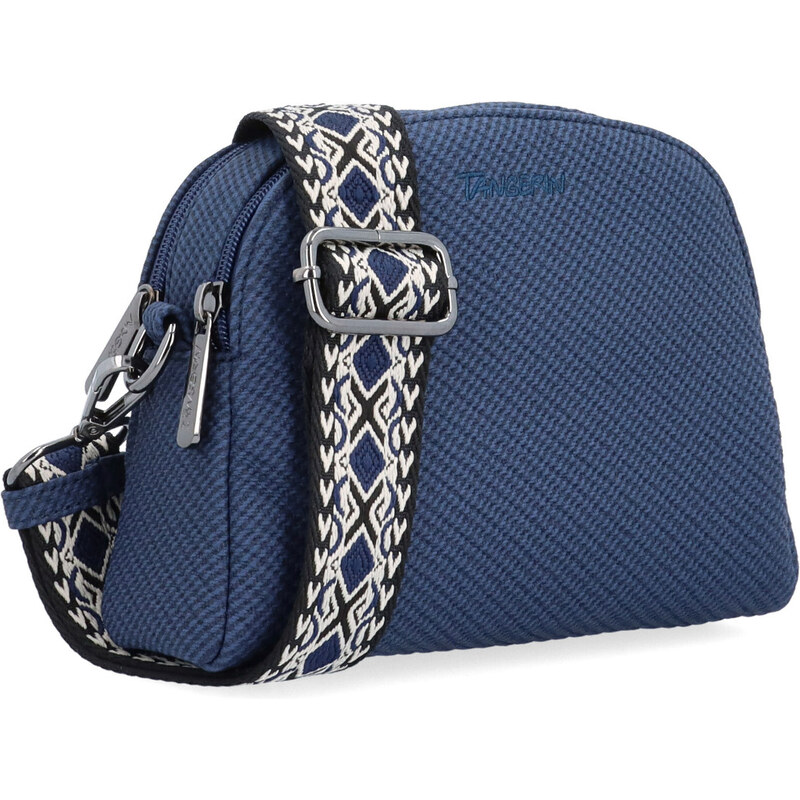 Kabelka ze syntetické kůže crossbody Tangerin modrá 4365 M 108086199