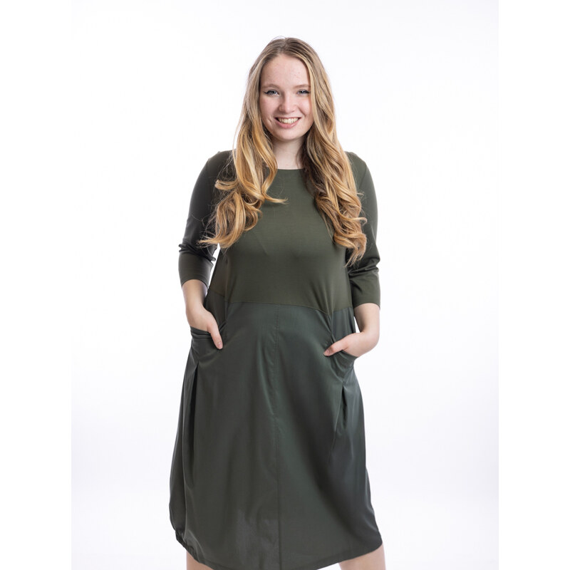 Antom Šaty NIKY Barva: Khaki, Velikost: 40 108087785