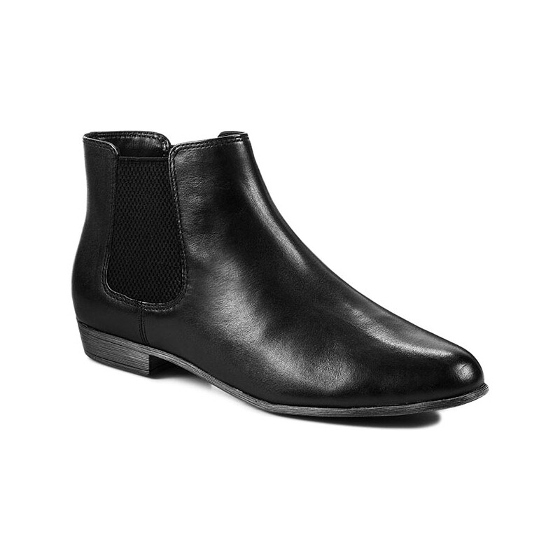 Kotníková obuv s elastickým prvkem CLARKS - Lolly Dawson 261022924 Black Leather