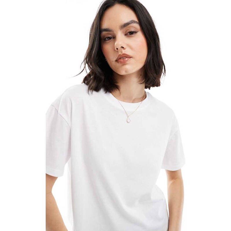 New Look boxy t-shirt in white 108091502