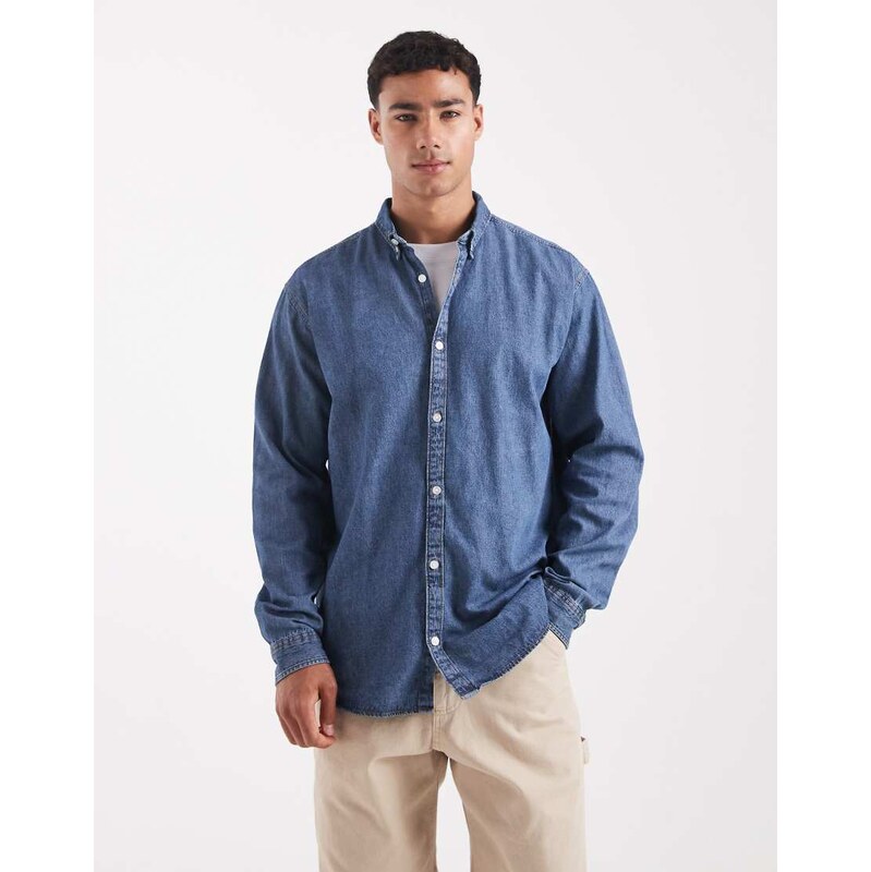 JJ Rebel denim shirt in blue