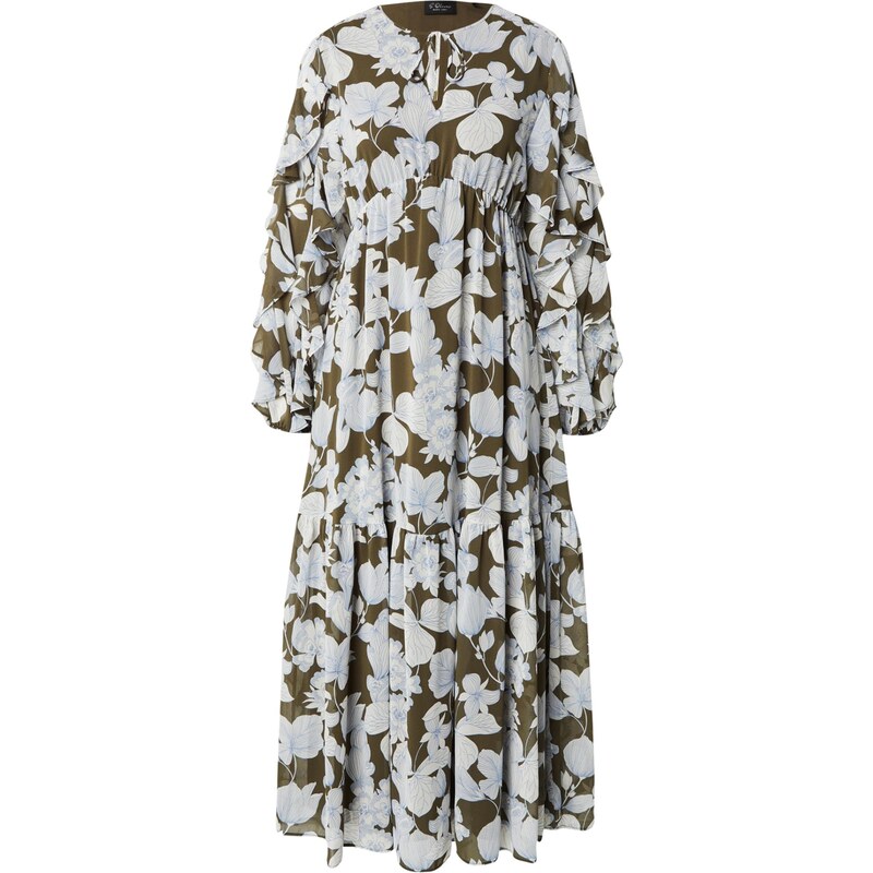 s.Oliver BLACK LABEL Šaty modrá / světlemodrá / khaki