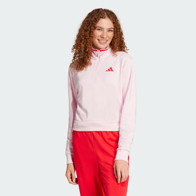 Adidas Sportovní bunda Essentials Color Pop French Terry Crop