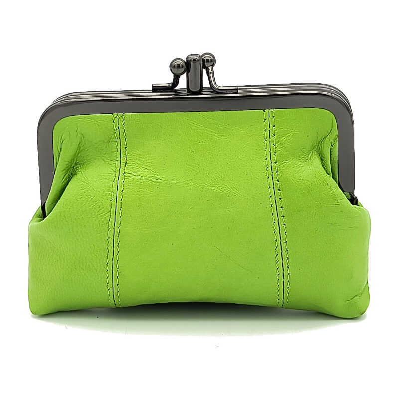 Dámská kožená peněženka Borse Design 51-11-1 kiwi 108097409