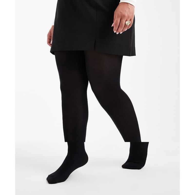 Vero Moda Curve 2 pack 40 denier tights in black