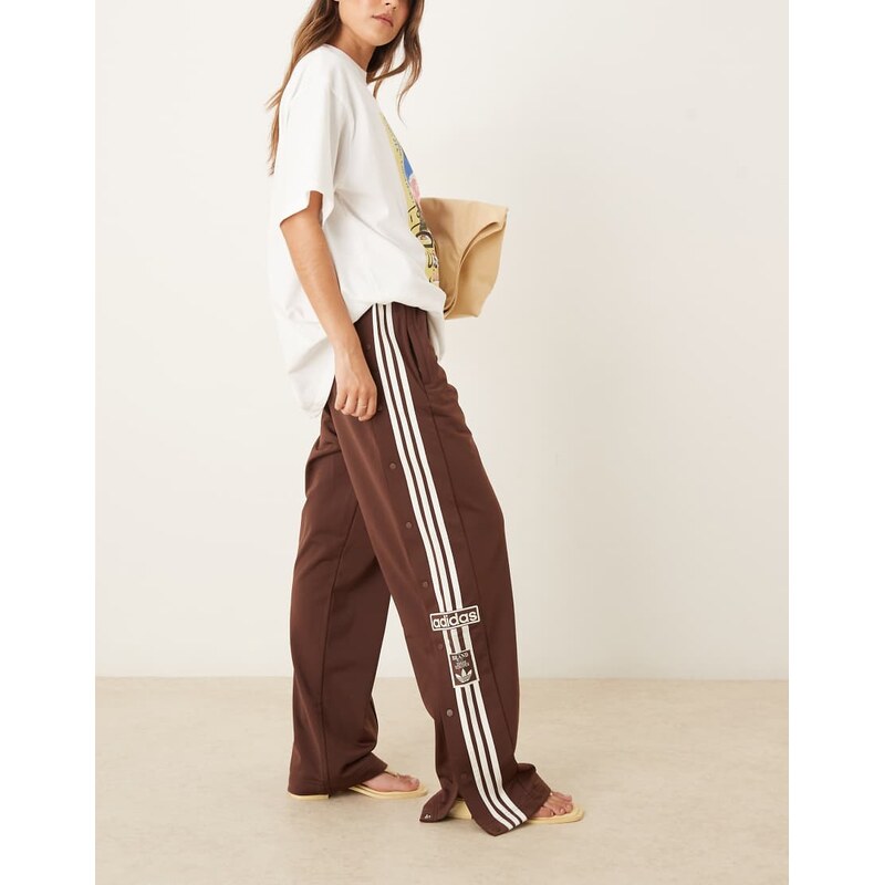 adidas Originals Adibreak track pants in brown 108098298