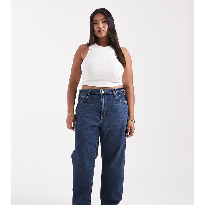 ASOS Curve ASOS DESIGN Curve ankle grazer comfort stretch straight leg 108495898