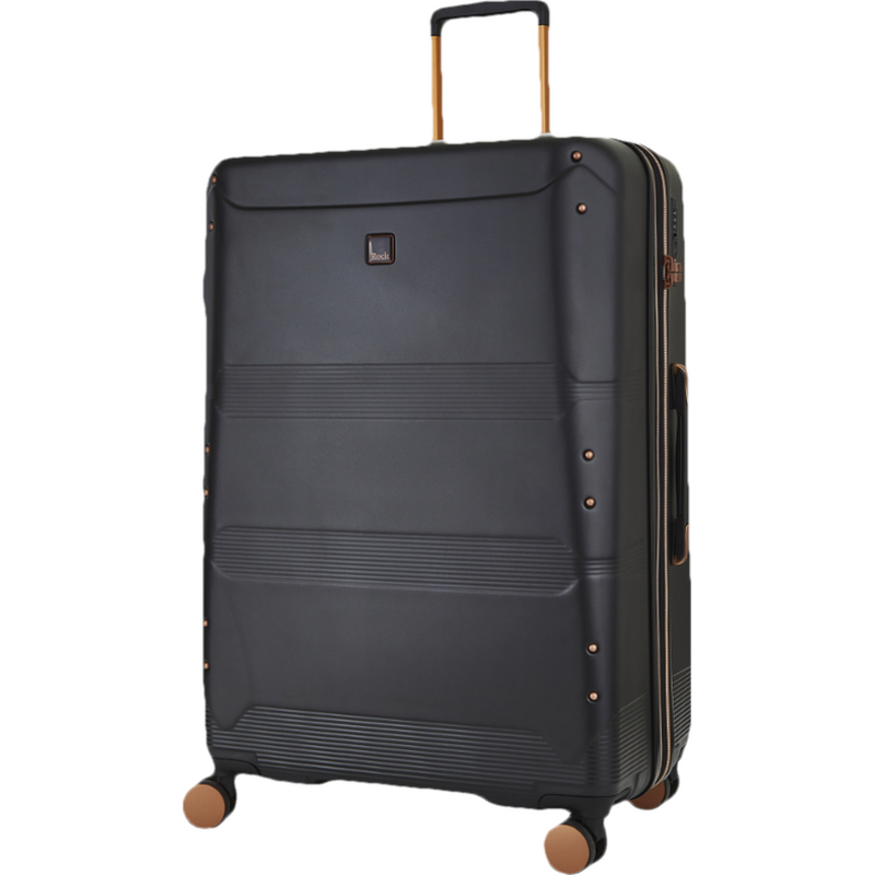 Cestovní kufr ROCK TR-0238/3-L ABS/PC - černá 102 l + 20%