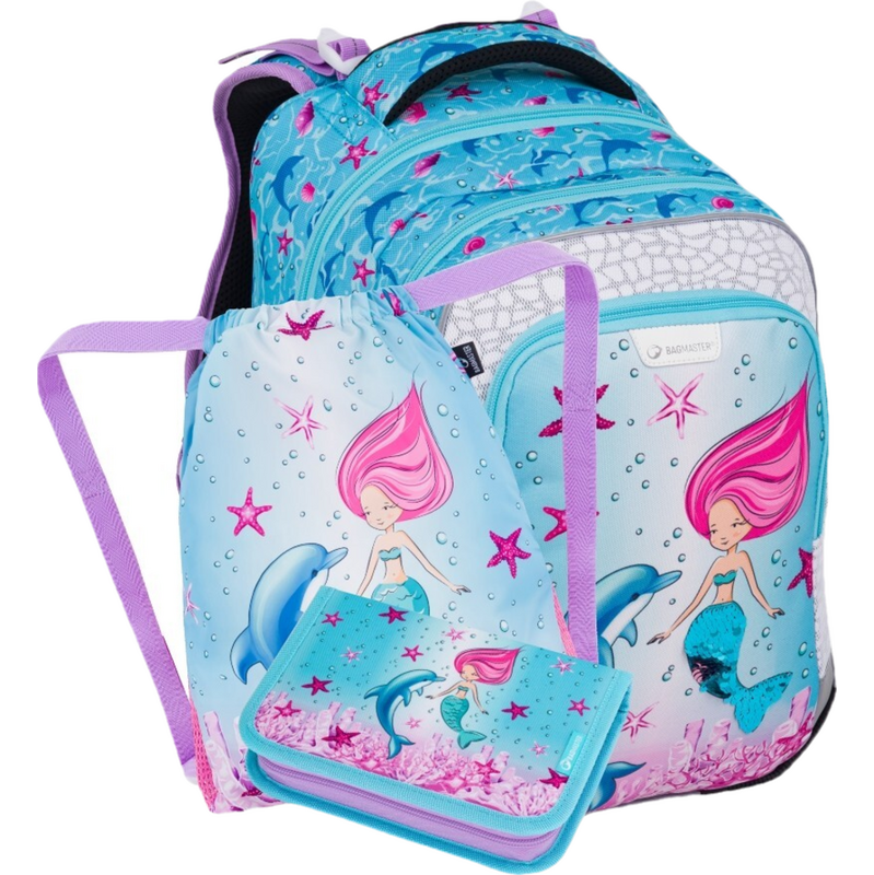 Bagmaster LUMI 24 A malý školní set pro prvňáčky – mořská panna