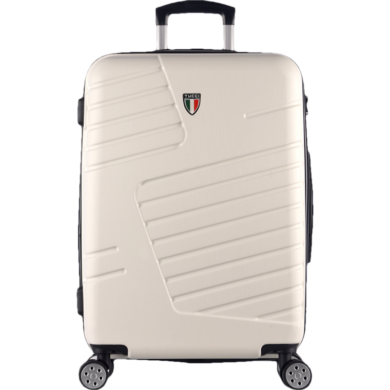 Cestovní kufr TUCCI Boschetti T-0278/3-L ABS - bílá