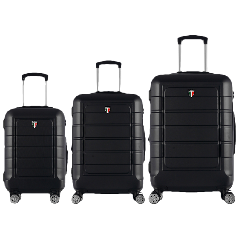 Sada cestovních kufrů TUCCI Console T-0273/3 ABS - černá