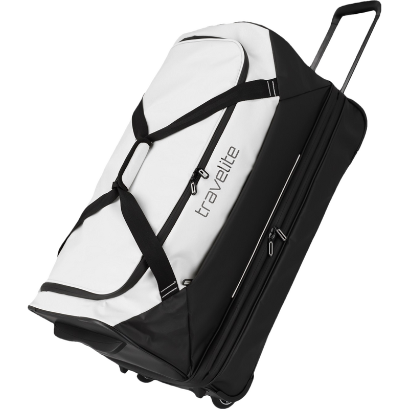 Travelite Basics Wheeled Duffle exp. Black/white 108103083