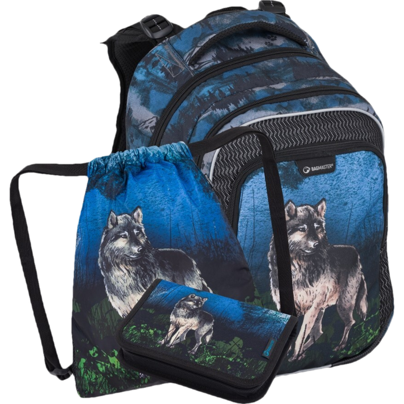 Bagmaster LUMI 24 F malý školní set pro prvňáčky – vlk