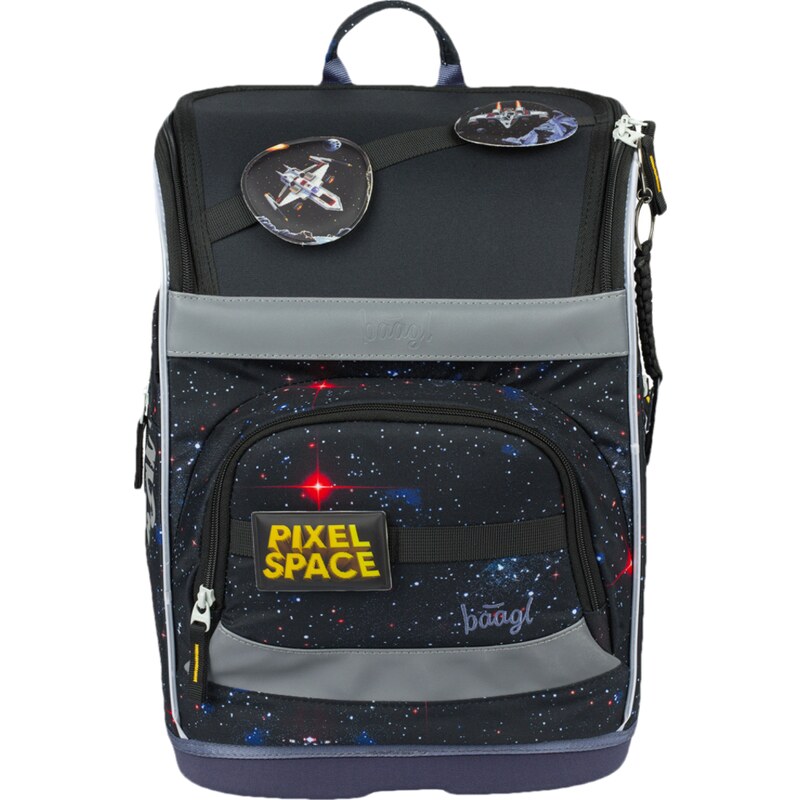 BAAGL Školní aktovka Zippy plus Pixel Space