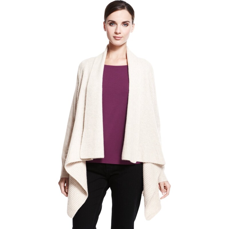 Marks and Spencer Autograph Pure Cashmere Waterfall Cardigan