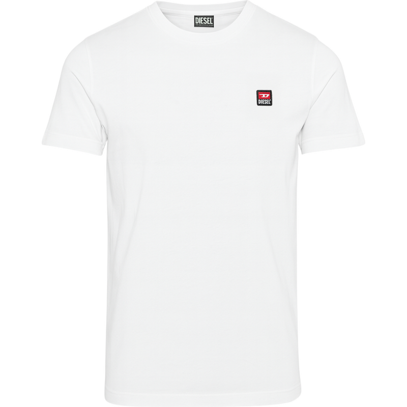 DIESEL D Logo White tričko