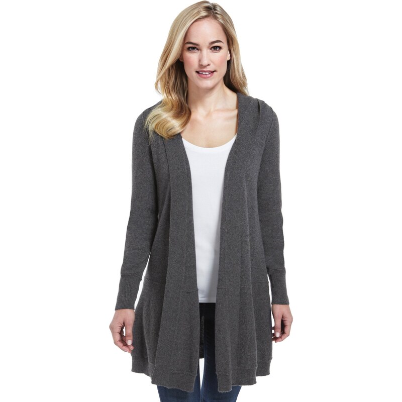 Marks and Spencer M&S Collection Pure Cashmere Hooded Longline Swing Cardigan