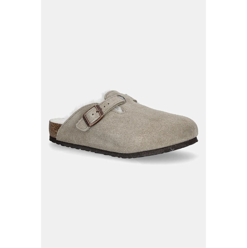 Birkenstock Dětské semišové pantofle Birkenstock Boston