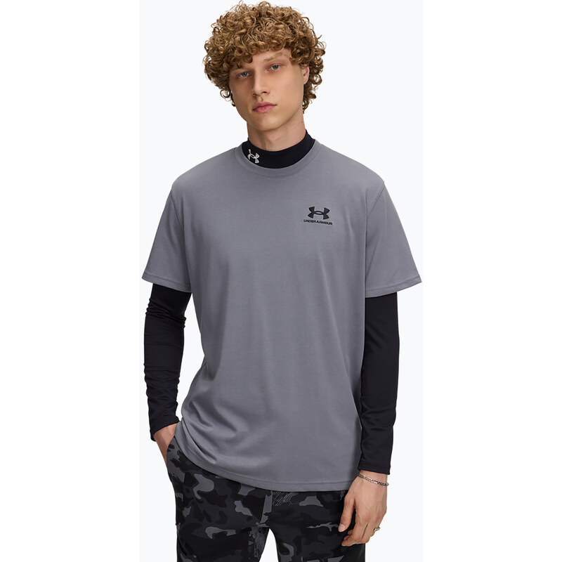 Pánské tréninkové tričko Under Armour Logo Emb Heavyweight titan
