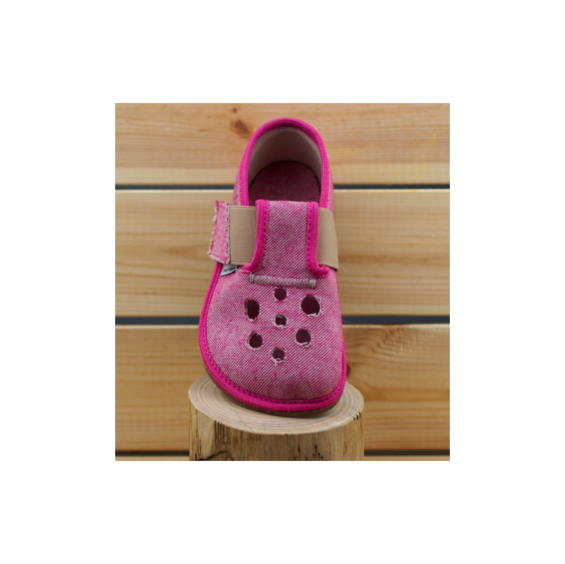 Dětské přezuvky Pegres Barefoot BF03 Růžová 108108299