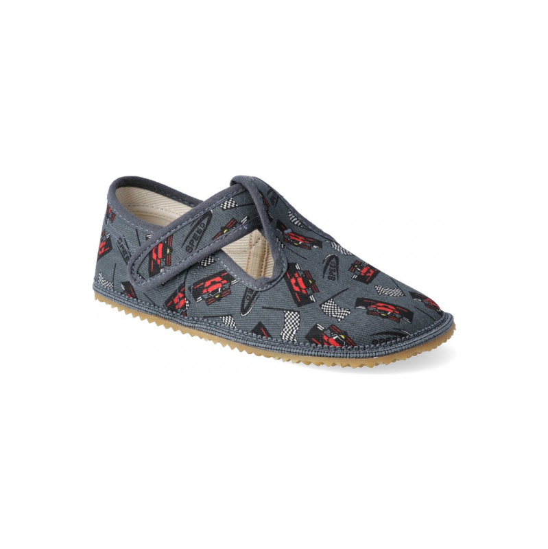 Dětské barefoot přezuvky BEDA G.FORMULA-OP BFN170020/W/OP, širší