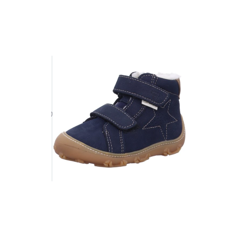 Dětská zimní barefoot obuv RICOSTA,1500903-180 Donny Pflaume