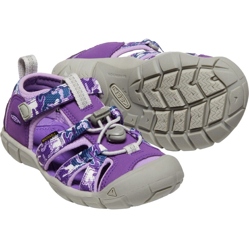Dětské letní sandále Keen SEACAMP II CNX YOUTH camo/tillandsia