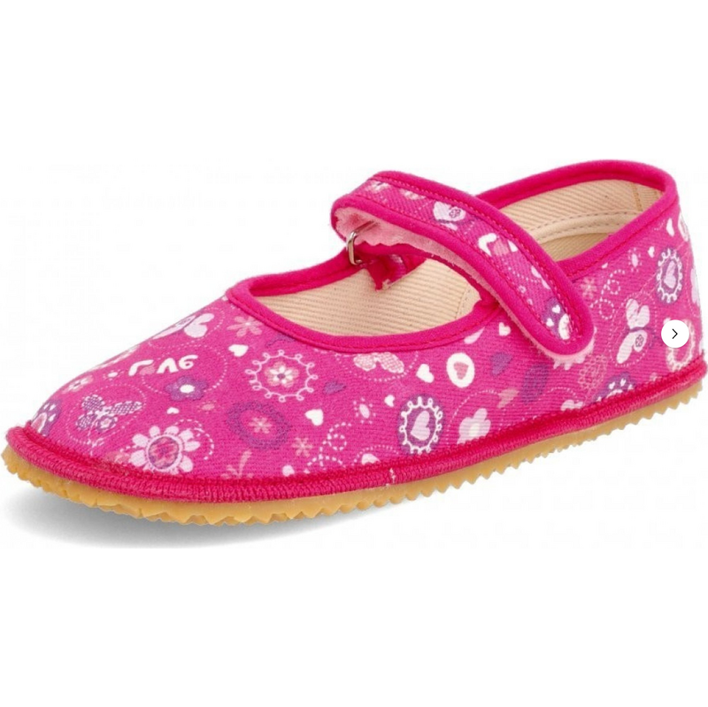 Dětské barefoot přezuvky balerínky BEDA LOVE BF060010/BA/OP,