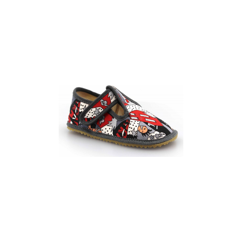 Dětské barefoot přezuvky BEDA COMISCS-OP BFN170020/W/OP - širší,