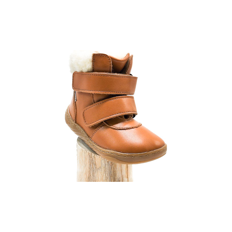 Dětské barefoot zimní boty Pegres SBF42 hnědá 108108980
