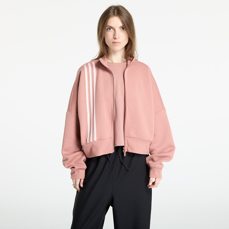 adidas Originals Mikina adidas Off Placed 3-Stripes Zip Up Warm Clay 108122377